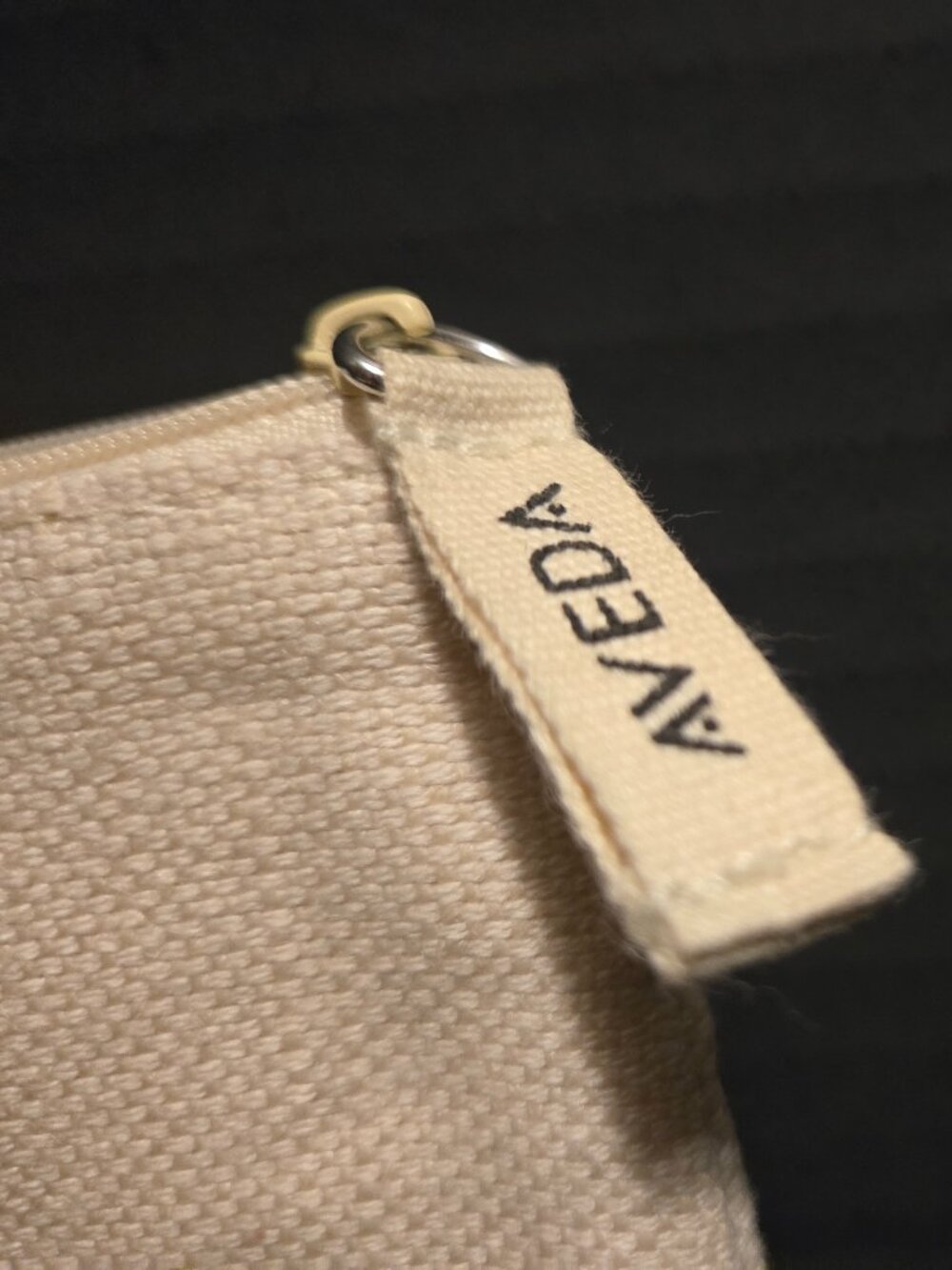 Aveda Makeup Pouch Cosmetic Bag White